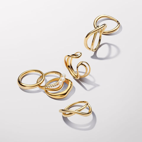 Pandora Organically Shaped Infinity Ring