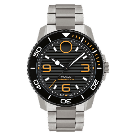 Movado Bold Titanium Quartz Men's Watch 3600967