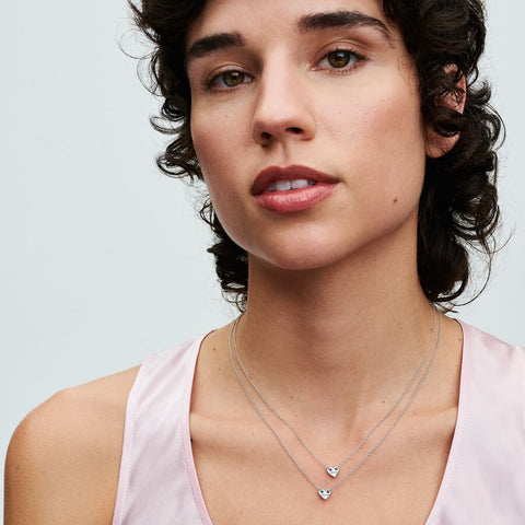 Pandora Forever & Always Splittable Heart Collier Necklaces