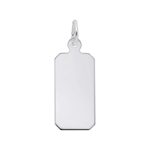 Sterling Silver Dog Tag-35 Series Charm