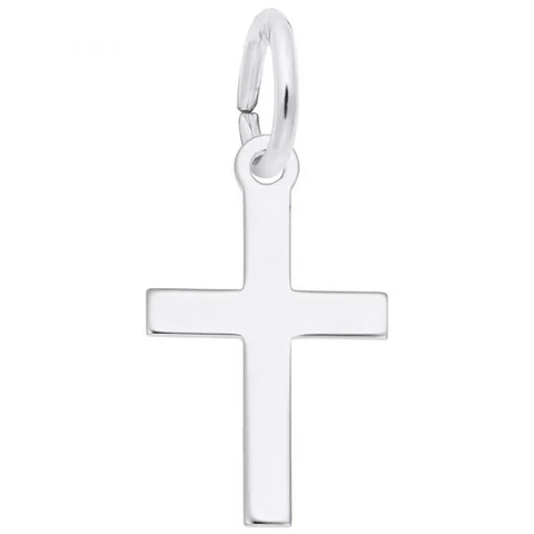 Sterling Silver Small Plain Cross Charm