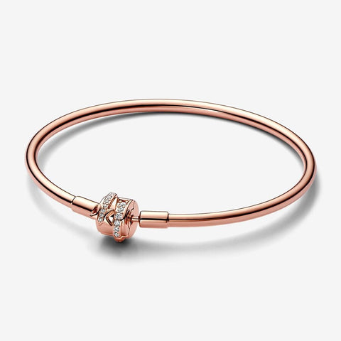 Pandora Moments Limited Edition Shooting Star Rose Gold Charm Bangle
