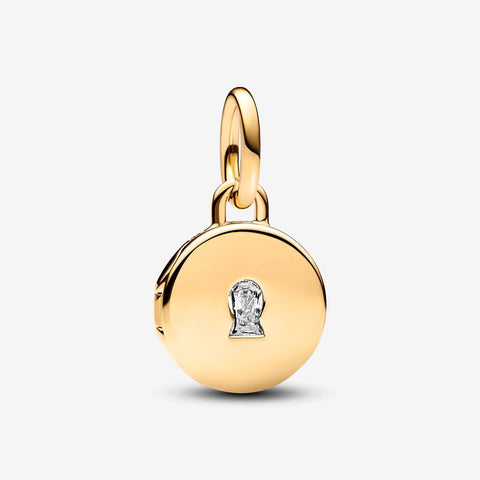 Pandora Openable & Engravable Love Locket Yellow Dangle Charm