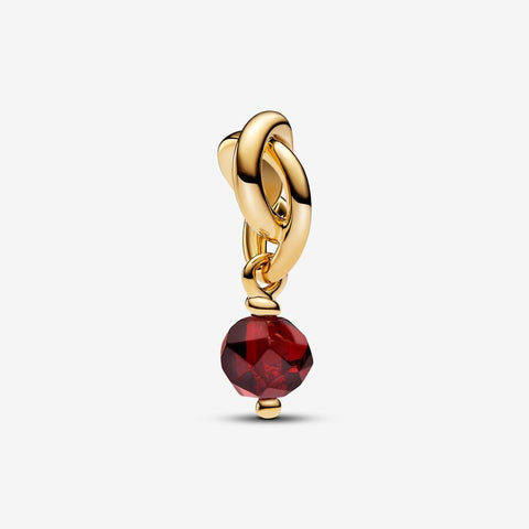 Pandora January Birthstone Eternity Circle Dangle Charm