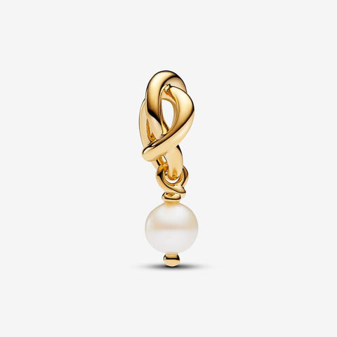 Pandora June Birthstone Pearl Eternity Circle Dangle Charm