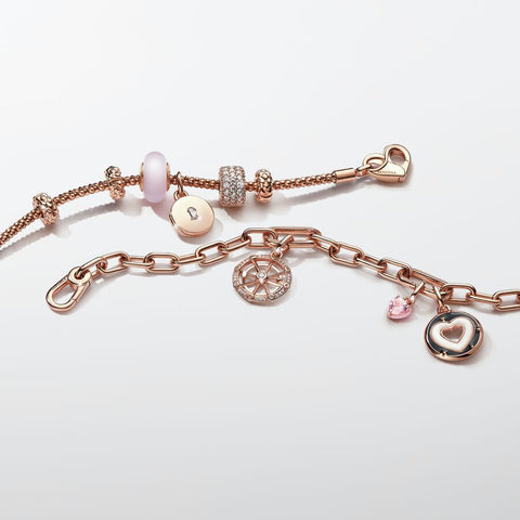 Pandora ME Pink Chakra Heart Mini Dangle Charm