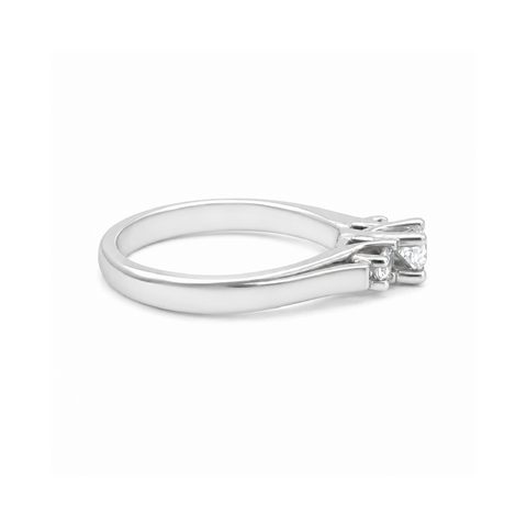 0.43TDW Canadian Diamond Ring in 14K White Gold