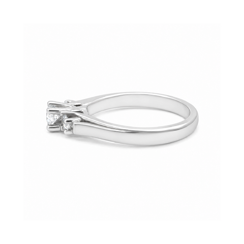 0.43TDW Canadian Diamond Ring in 14K White Gold