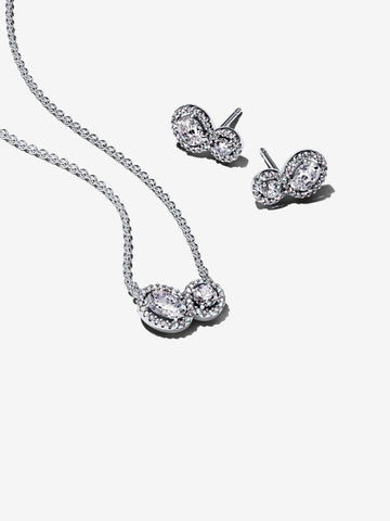 Pandora Double Halo Jewelry Giftset