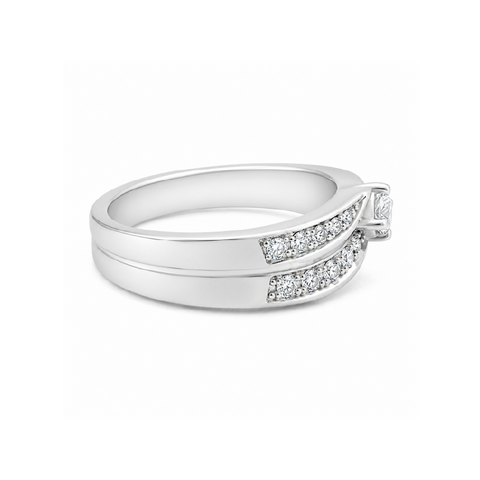 0.25 TDW Canadian Diamond Ring in 10K White Gold