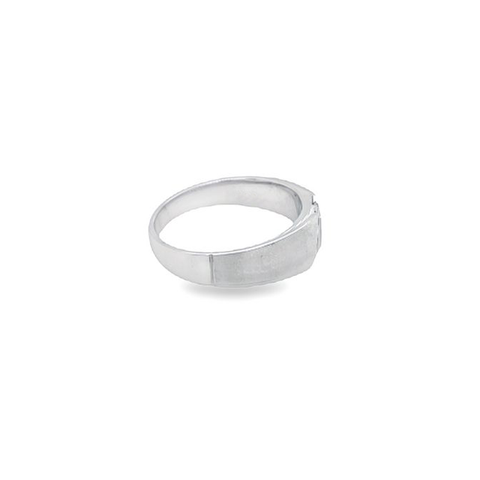 10K White Gold Diamond Men's Band With 0.25TDW