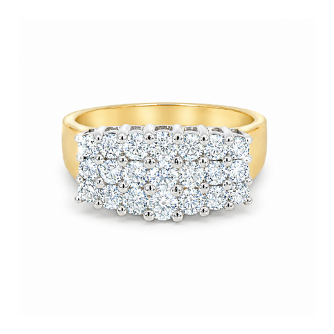 1.00 TDW 10K Yellow Gold Special Diamond Ring