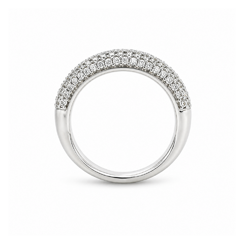14K White Gold 0.85TDW Diamond Pave Band