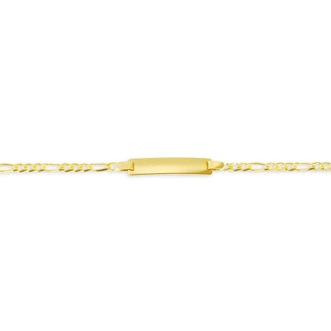 10k Yellow Gold Figaro Baby Bracelet