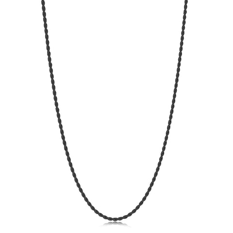 Black IP Stainless Steel 2MM Rope 20
