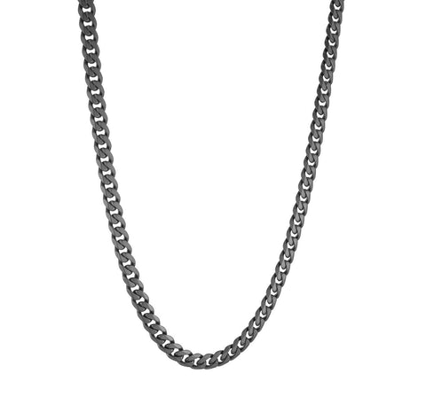 Gunmetal IP Matte Stainless Steel 4.6mm Curb 22