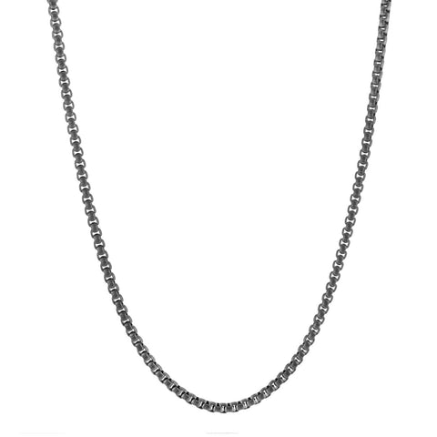 Gunmetal IP Matte Stainless Steel 3.5mm Round Box 22
