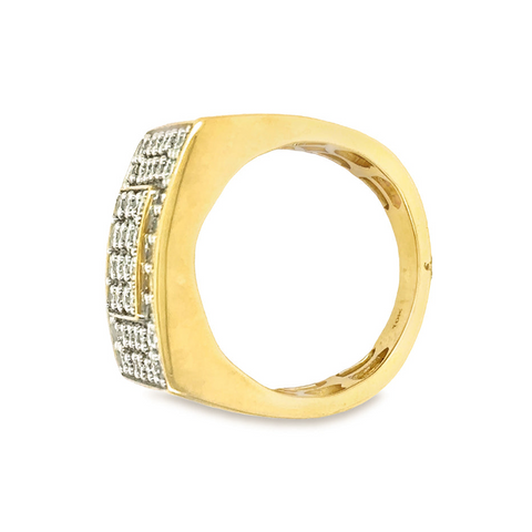 Stunning 2.00TDW Men's Diamond Ring in Lustrous 10K Yellow Gold