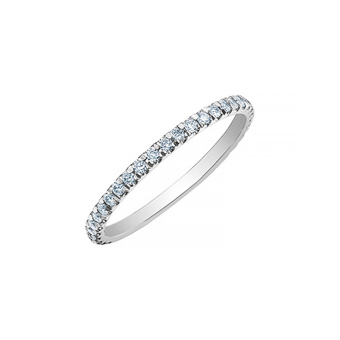 0.32TDW Lab-Cultivated Diamond Band in 14K White Gold