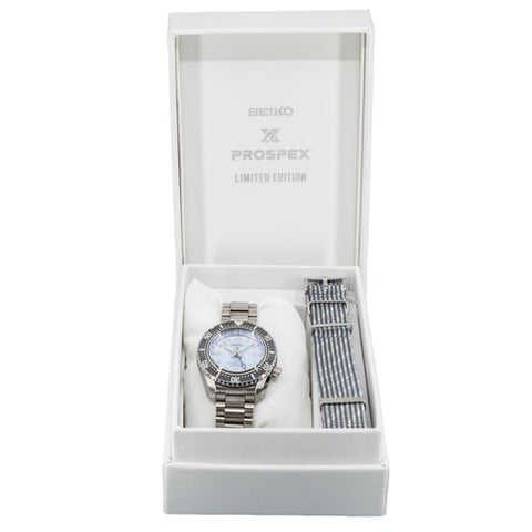 Seiko Prospex Glacier Blue GMT Limited Edition Automatic Men's Watch SPB385J1