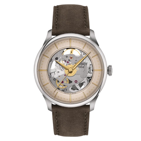Tissot Chemin Des Tourelles Skeleton T-Classic Automatic Unisex Watch T1398361626100