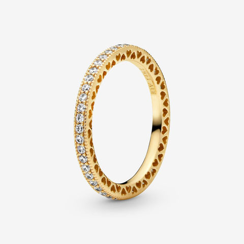 Pandora Sparkle & Hearts Ring