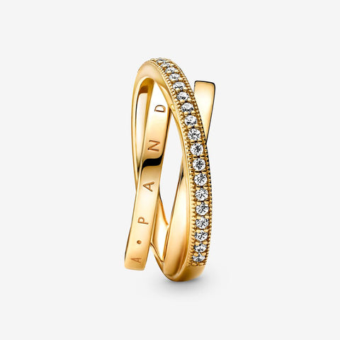 Pandora Crossover Pave Triple Band Ring 169057C01