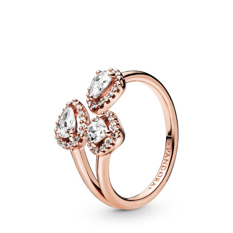 Pandora Geometric Shapes Open Ring