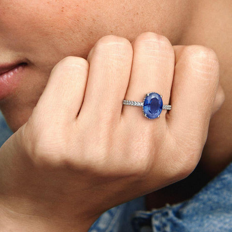 Pandora Sparkling Statement Halo Ring