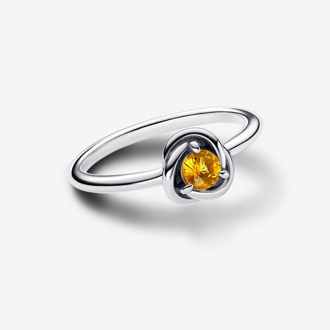 Pandora November Honey Eternity Circle Ring
