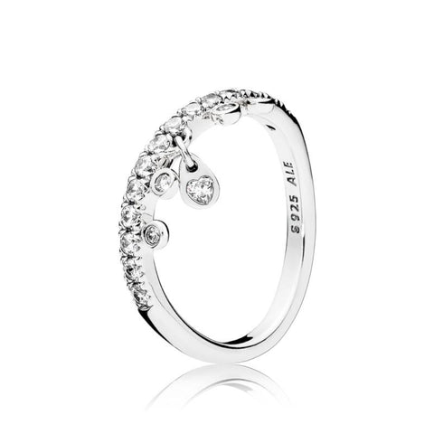 Pandora Chandelier droplet dangle Ring
