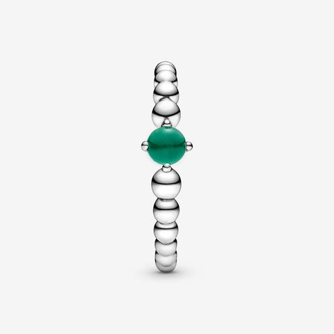 Pandora Rainforest Green Beaded Ring