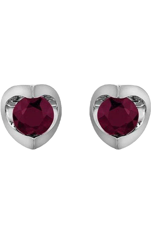 10KW 4mm Ruby Earring 20016