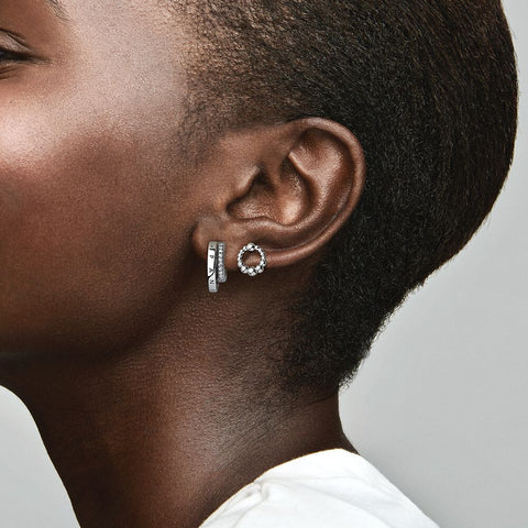 Pandora Pavé Double Hoop Earrings