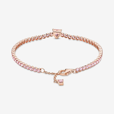 Pandora Sparkling Heart Tennis Bracelet 580041C01