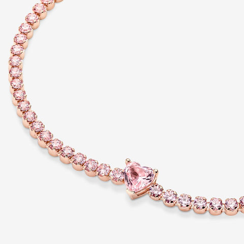 Pandora Sparkling Heart Tennis Bracelet 580041C01