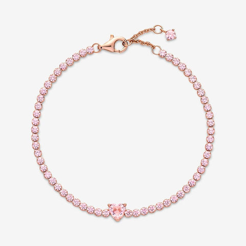 Pandora Sparkling Heart Tennis Bracelet 580041C01