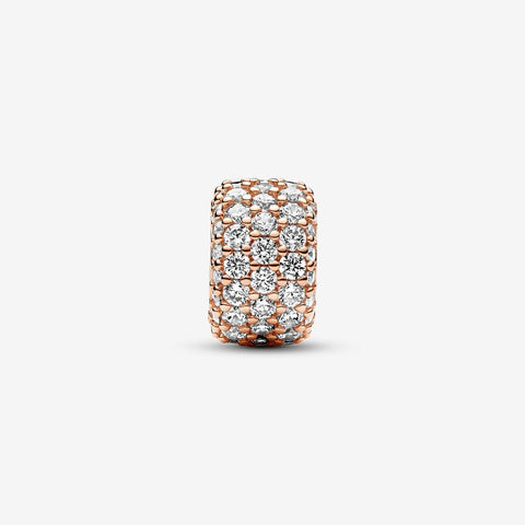 Pandora Sparkling Pave Triple-row Charm