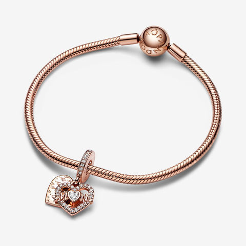 Pandora Heart & Mum Dangle Charm