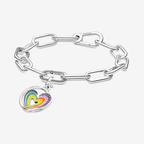 Pandora ME Rainbow Heart of Freedom Medallion