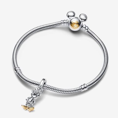 Pandora Disney 100th Anniversary Minnie Mouse 0.009 ct tw Lab-created Diamond Dangle Charm
