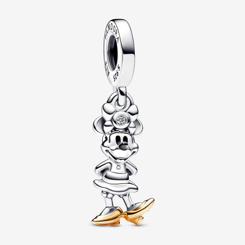 Pandora Disney 100th Anniversary Minnie Mouse 0.009 ct tw Lab-created Diamond Dangle Charm