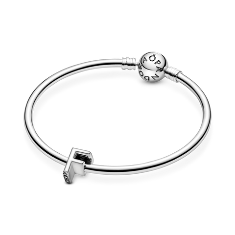 Pandora Letter F Charm In Sterling Silver