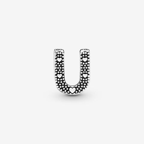 Pandora Letter U Alphabet Charm