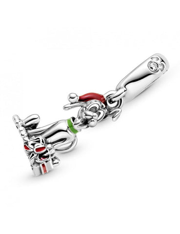Pandora Disney Pluto Christmas Gift Charm