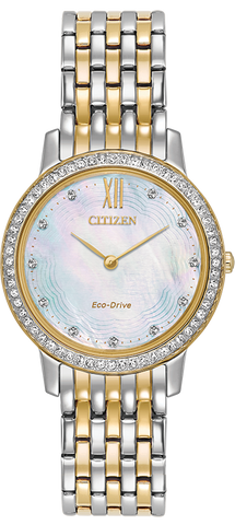 Citizen Eco Drive Silhouette Crystal Women's Watch EX1484-57D