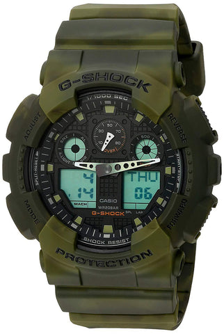 G-Shock Black Dial Resin Men's Watch GA100MM-3A