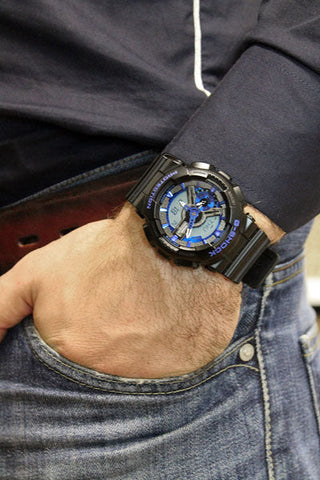 G-Shock Blue Color Theme Stylish Men's Watch GA110CB-1A