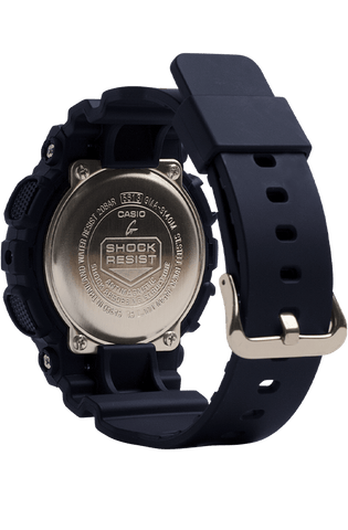 G-Shock Black Resin Band Women's Watch GMAS140M-1A