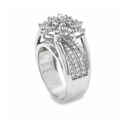 0.50 Ct TDW Diamond 10K White Gold Star Bright Special Ring
